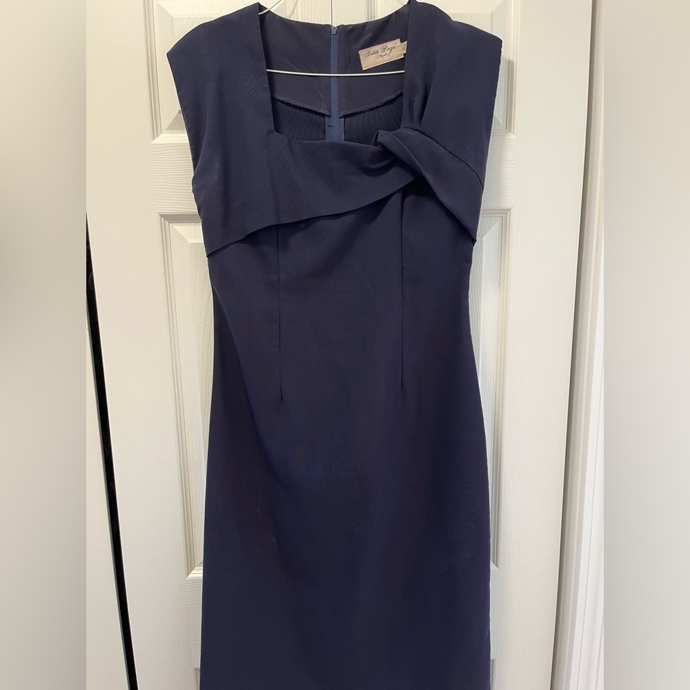 Bettie Page by Tatyana Navy Pin Up Pencil Dress Retro Size Extra Large XL